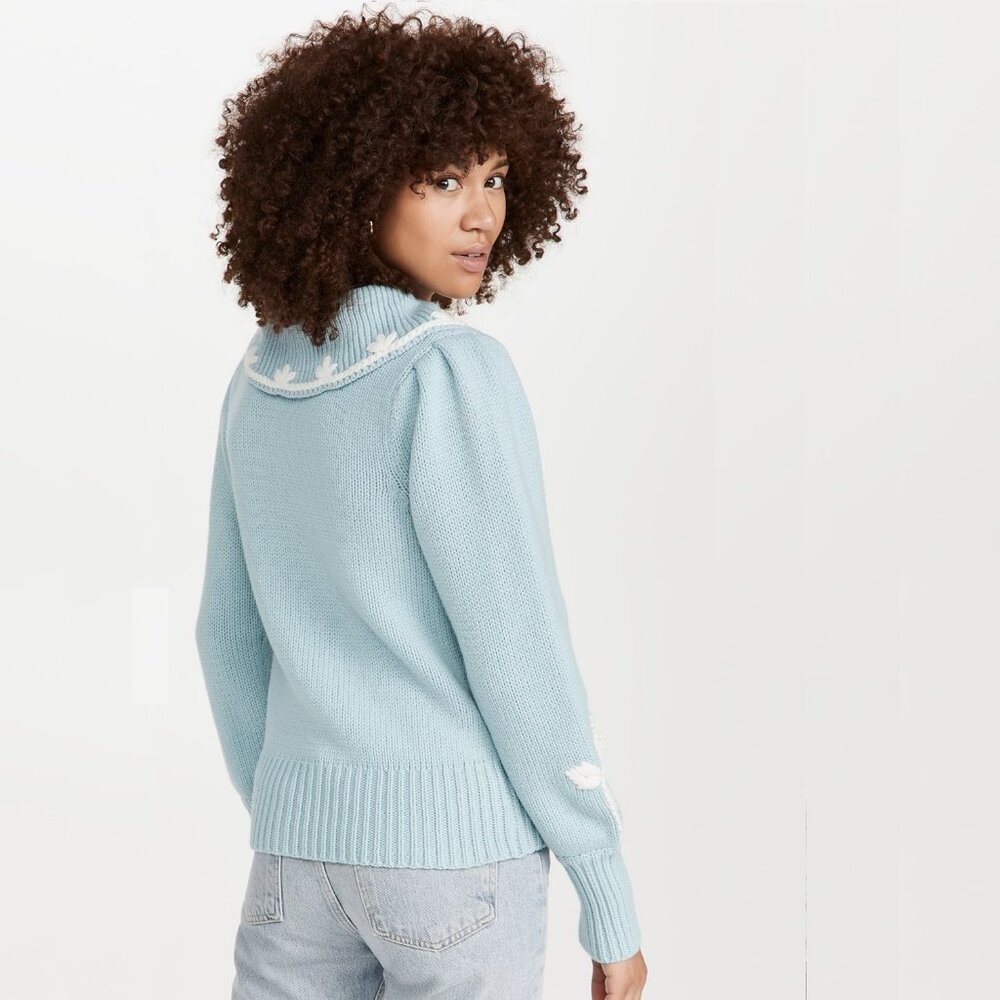 Loveshackfancy Union Collared Pullover Sweater - image 2